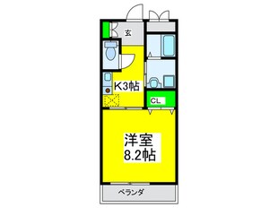 ラシ－ヌ御崎の物件間取画像